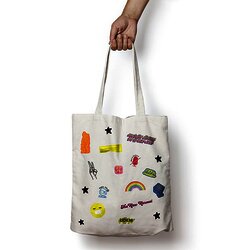 Tote bag Cool Patches